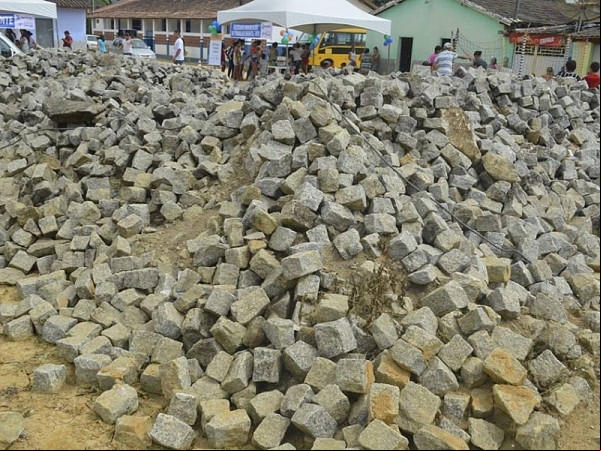 Ruas em pavimentação. Foto: ASCOM